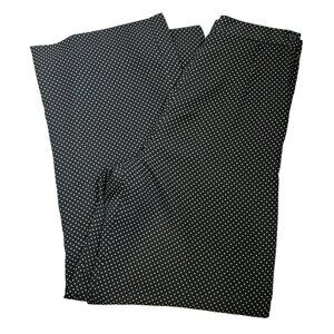 Chaus Womens Size 6 Black & Tan Polka Dot Polyester Pants Vintage HS159